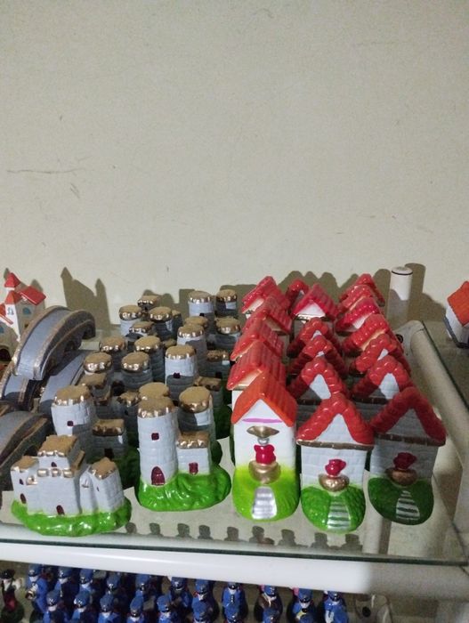 Casinhas e figuras de Natal
