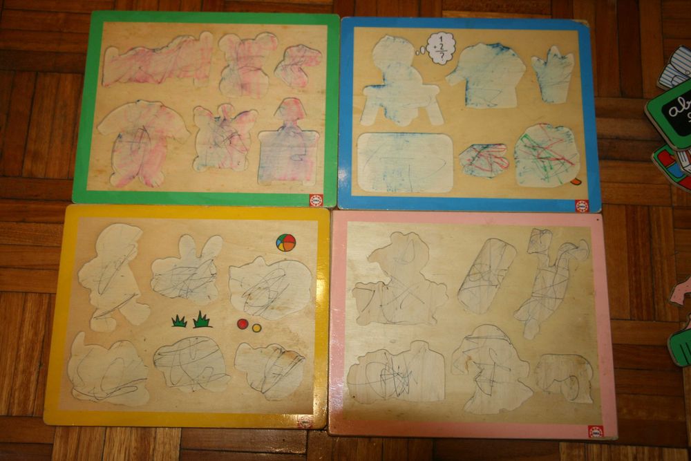 Conjunto 4 Puzzles Madeira da Educa