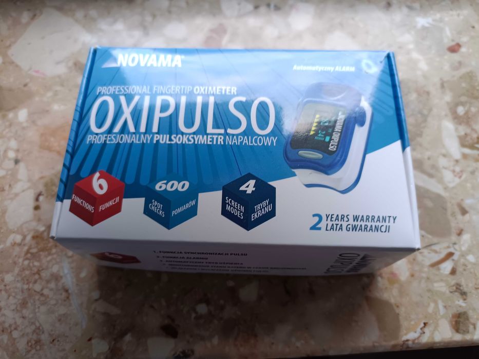 Pulsometr napalcowy profesjonalny - nowy