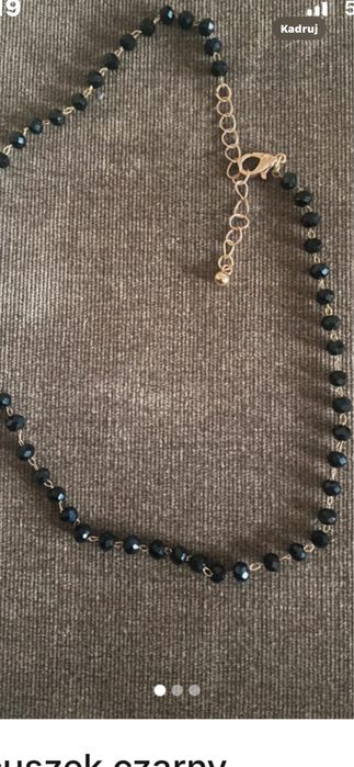 Lancuszek nowy zloto czarny