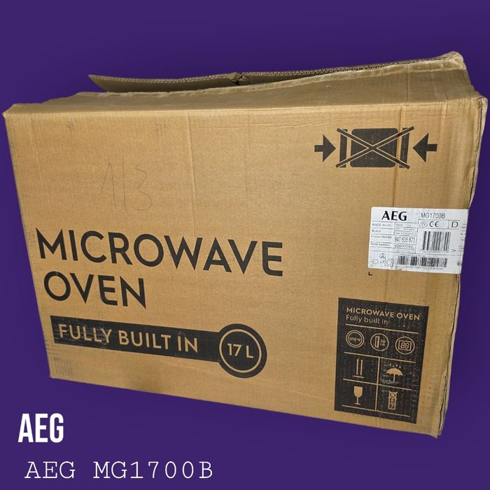 AEG MG1700B – mikrofala do zabudowy 60 cm grill SteamSet