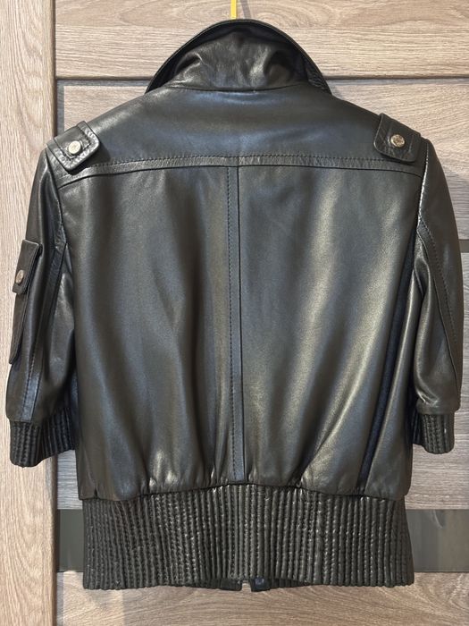 Укорочена шкіряна куртка (exclusive)