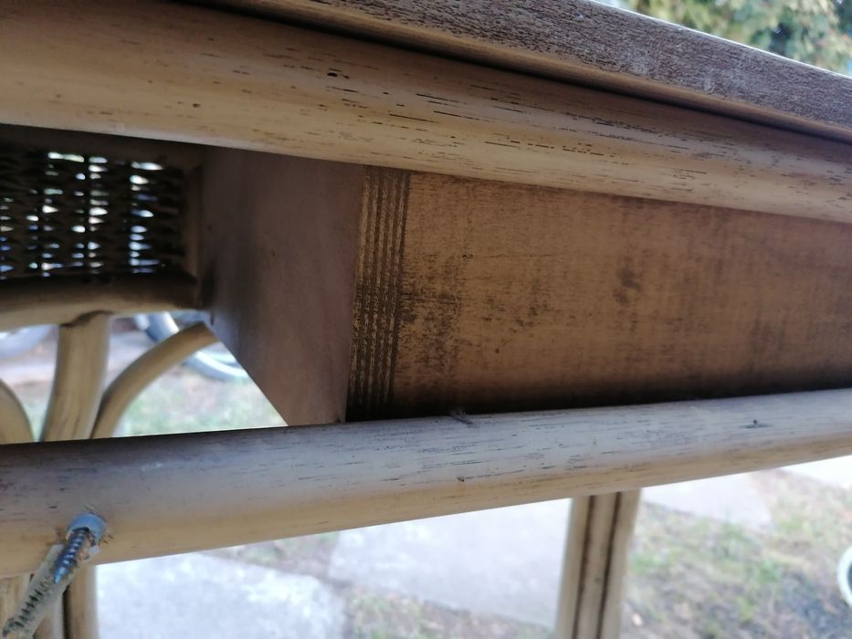 Konsola ratan, drewno, ładny model