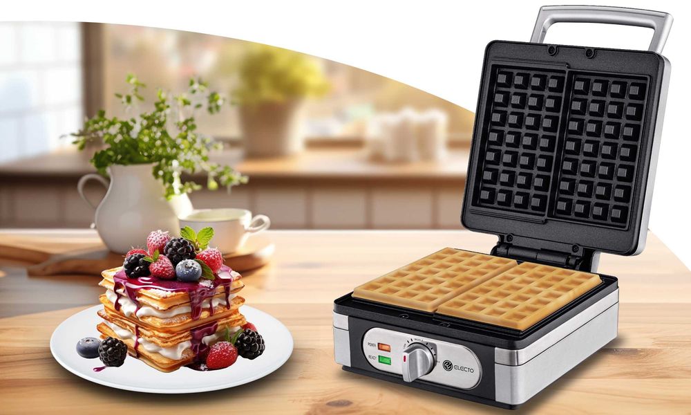 MOCNA gofrownica 2000W - Duża XXL z regulacją temperatury OKAZJA