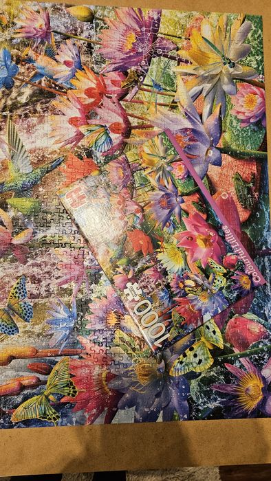 Puzzle 1000 peças colourful lilies