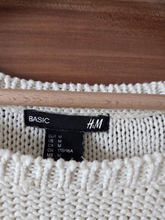 Beżowy sweter damskie H&M M