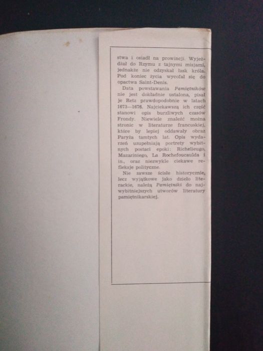 Pamiętniki Kardynała Retza tom l ll kpl. - A i M. Bocheńscy