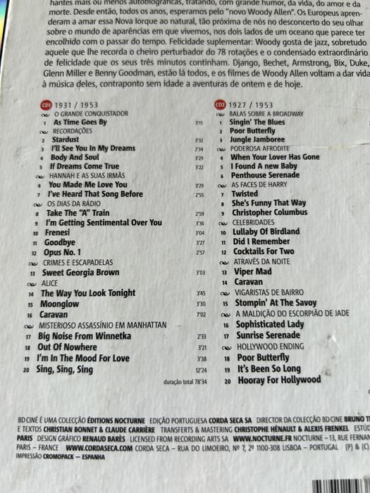 Woody Allen, com banda desenhadas e 2 CDs