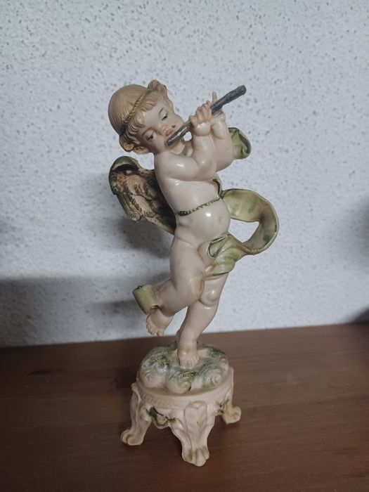 Estatuetas Quarteto de Músicos Anjos em resina + Anjo