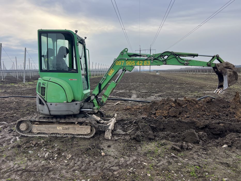 Послуги міні ескаватора, земельні роботи, траншеї ,оренда ескаватора,