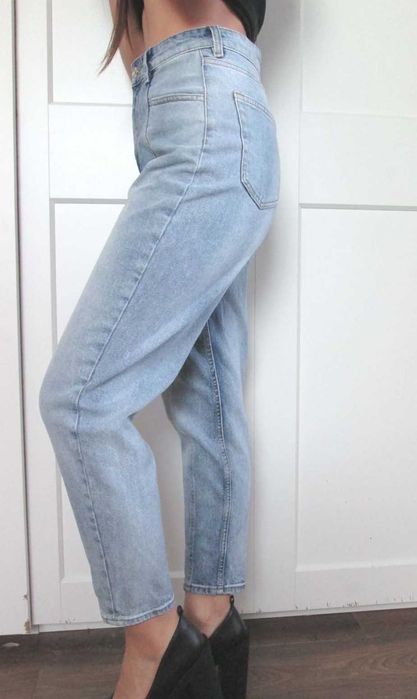 H&M divided spodnie dżinsy jeansy wysoki stan 36 s