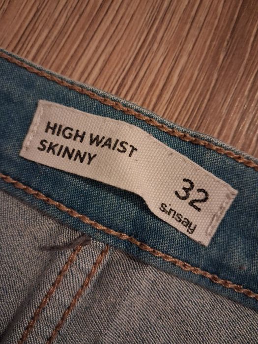Jeansy High Waist Skinny XXS _ Sinsay