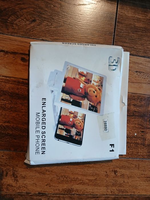 3D Увеличитель экрана для телефона Черный