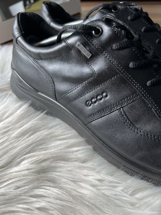 Ecco skórzane buty czarne goretex 49