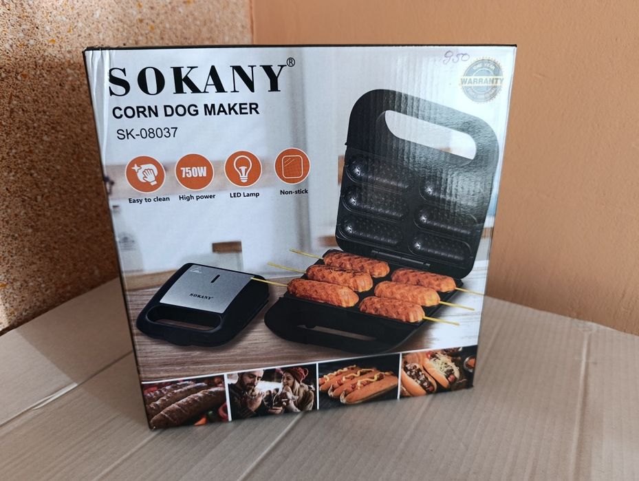 Вафельниця для корн-догів Sokany SK-08037 750 Вт