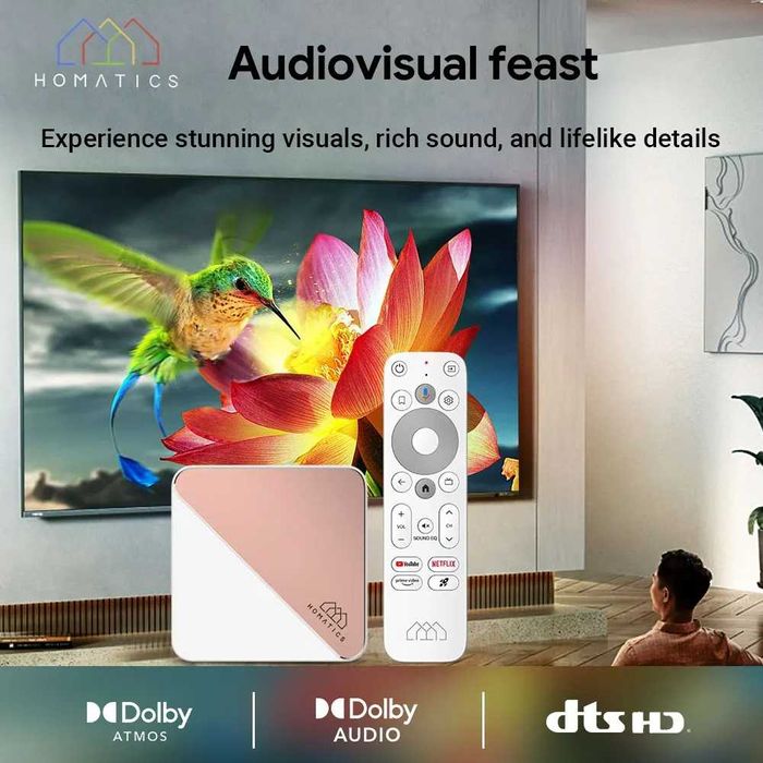 Смарт приставка HOMATICS Box R 4K Plus Netflix DDR4 4/32GB WiFi6