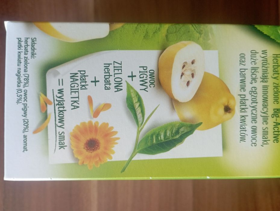 Чай зелений і чорний Big Active