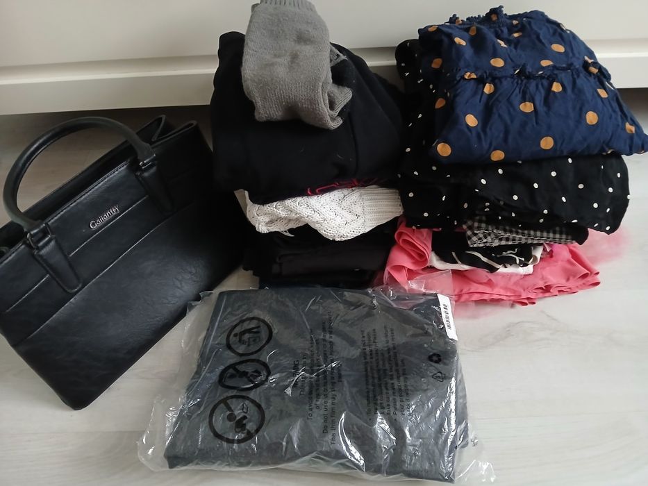 Ubrania damskie xs torebka sweter rajstopy termiczne dla potrzebującej