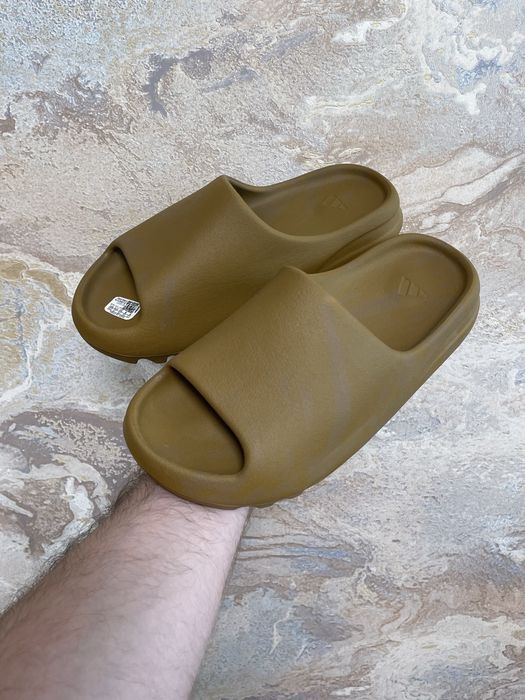 Шлепки Adidas Yeezy Slide Ochre размер 42
