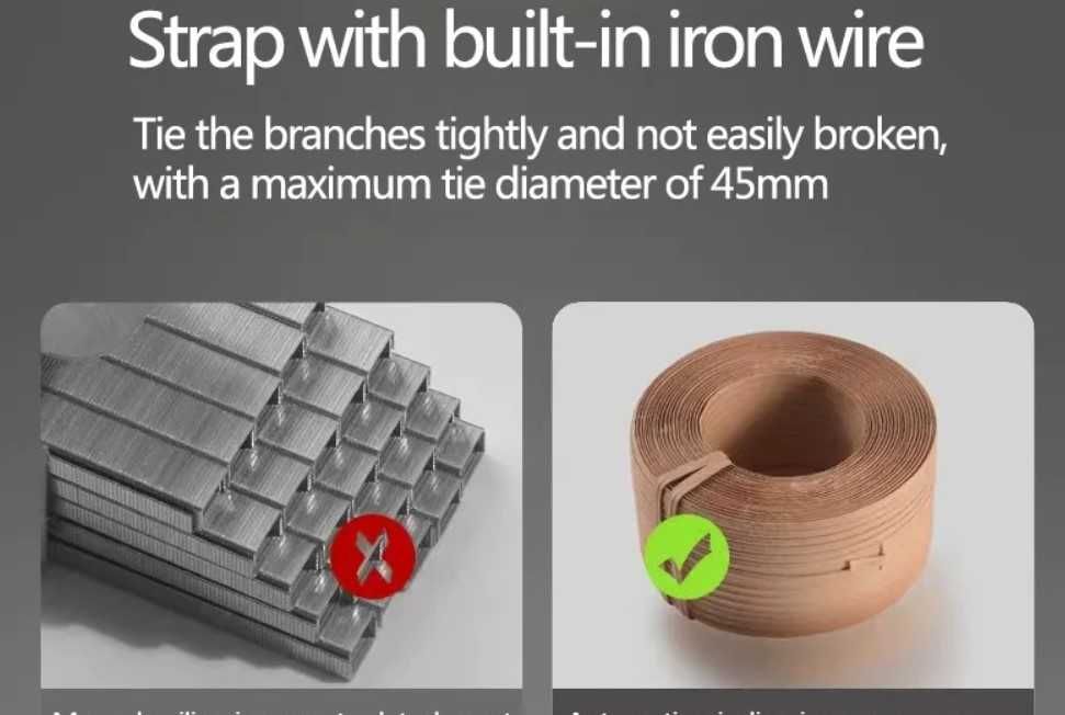 Atadora elétrica plantas e arvores