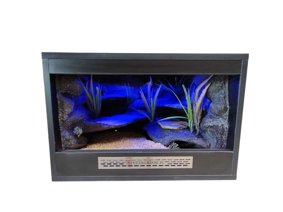 Terrarium pustynne nr763 60/40/40 dla gekona lamparciego NA ZAMÓWIENIE