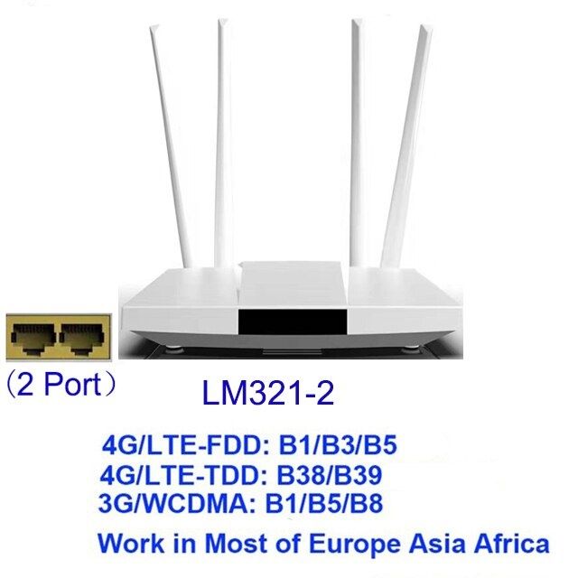 Router Modem 4G LTE WIFI 300 mb/s 4 sim
