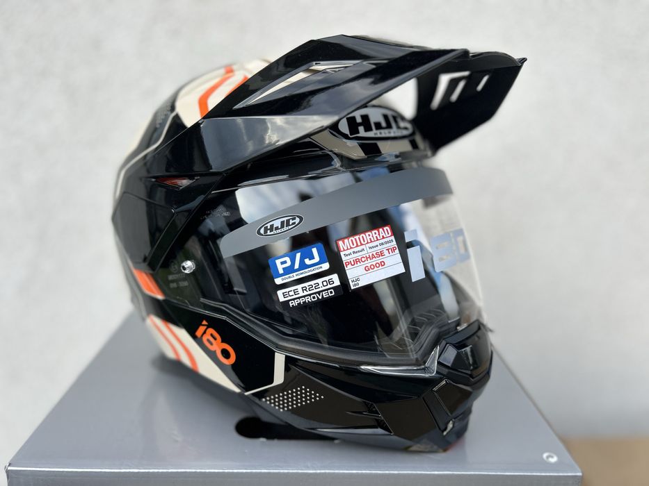 Kask motocyklowy szczekowy adventure HJC i80 Velly rozmiar XL, Blenda!