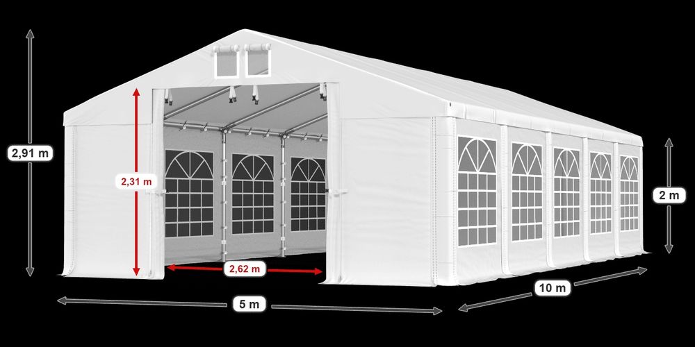 Namiot imprezowy 5x10 m