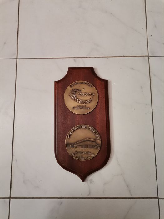 Medalhas, Placa comemorativa Ford electrónica, visteon inauguração.