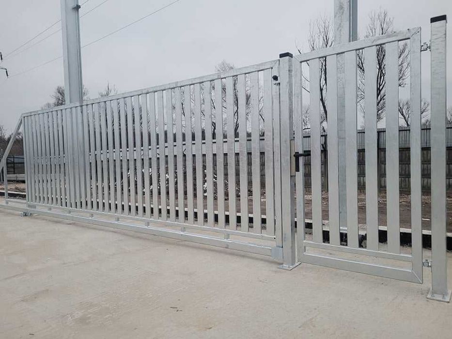 Brama przesuwna  (pion profil 80x20) 6mx1,5m ocynk PRODUCENT