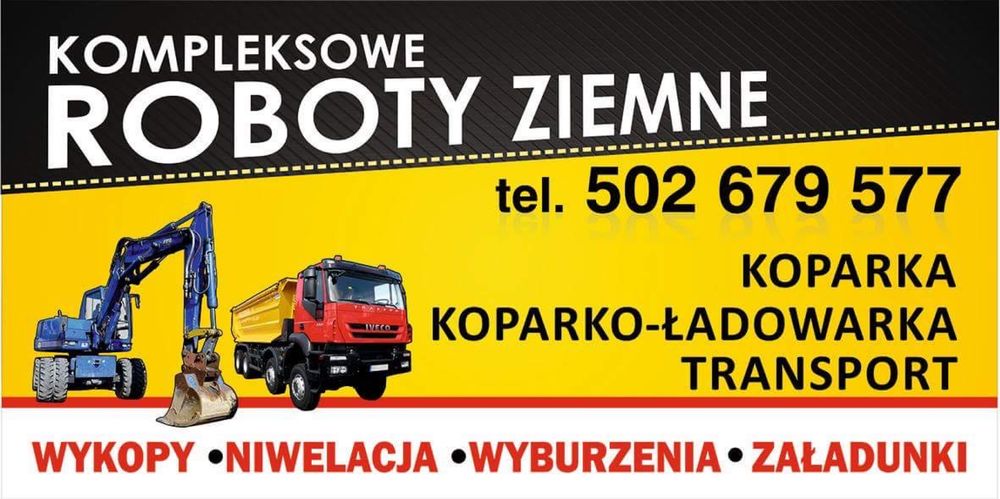 Koparka kielce uslugi koparka koparko ladowarka robot ziemne rozbiorki