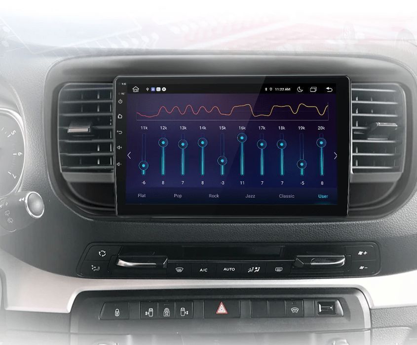 Peugeot Expert Jumpy III – Radio Android 15 9" CarPlay Android Auto 2GB/32GB GPS Nawigacja Stacja Multimedialna WiFi Bluetooth DSP PL
