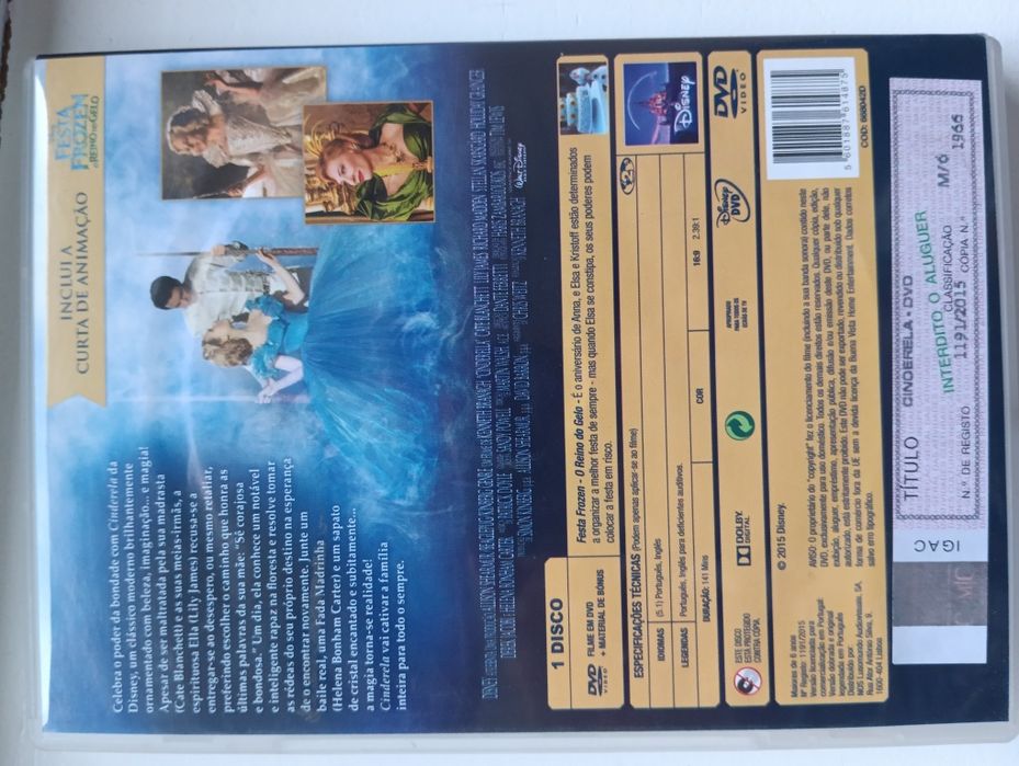 DVD Disney Cinderela
