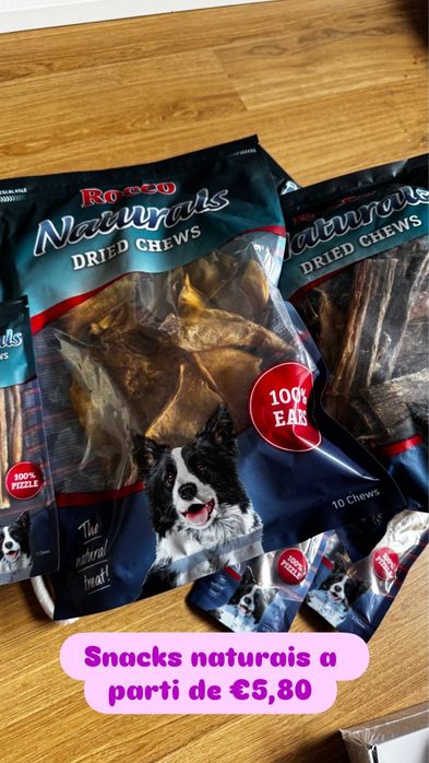 Snacks Naturais para Cães – Rocco Naturals (Várias Opções)