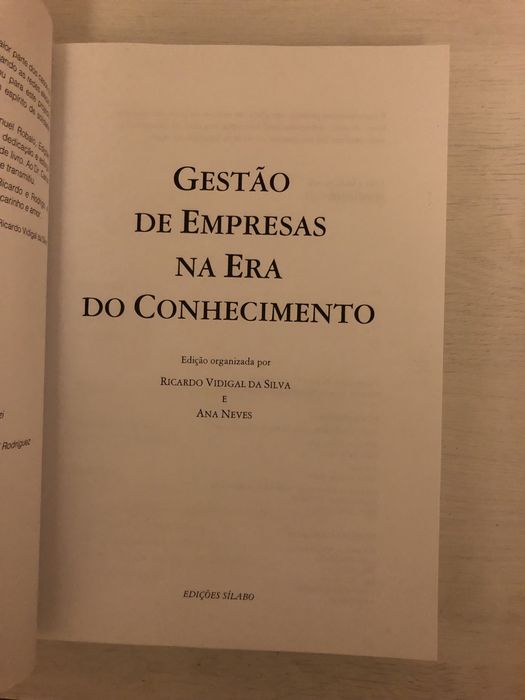 Gestao de Empresas na Era do Conhecimento