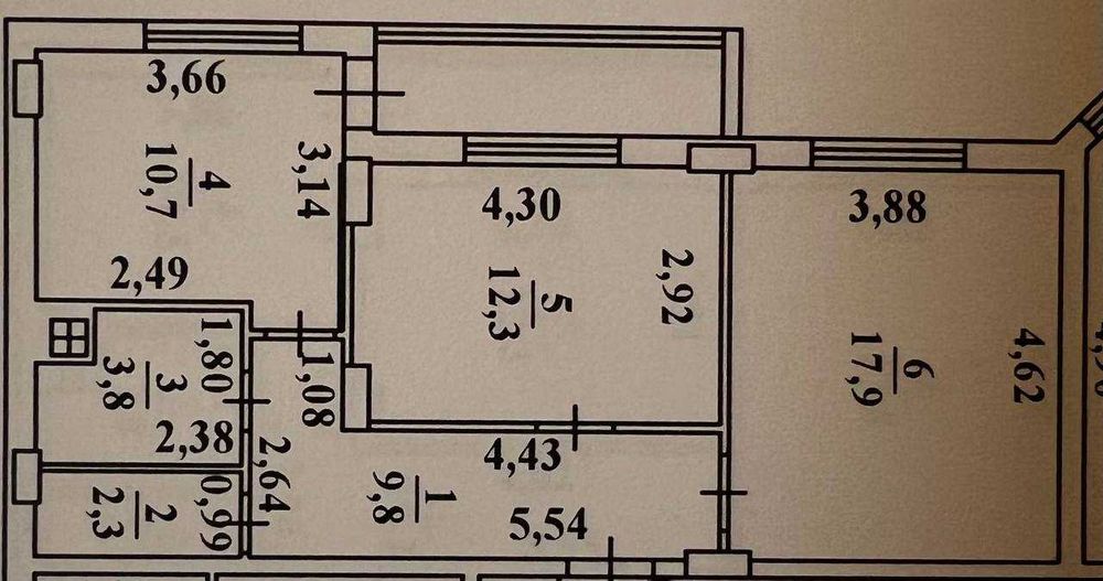 2х кімнатна квартира ЖК Радужний