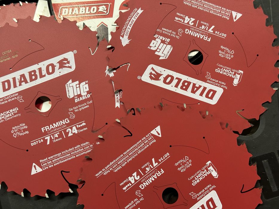 Пильний диск, круг по дереву Diablo D0724, 184мм