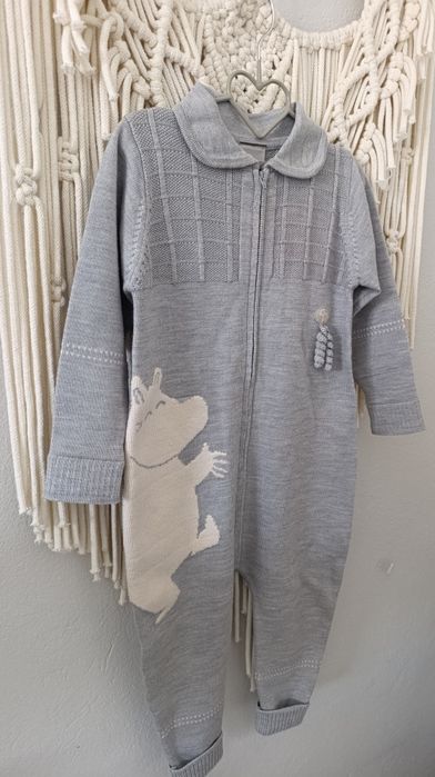 Lillelam kombinezon merino Muminek roz.92