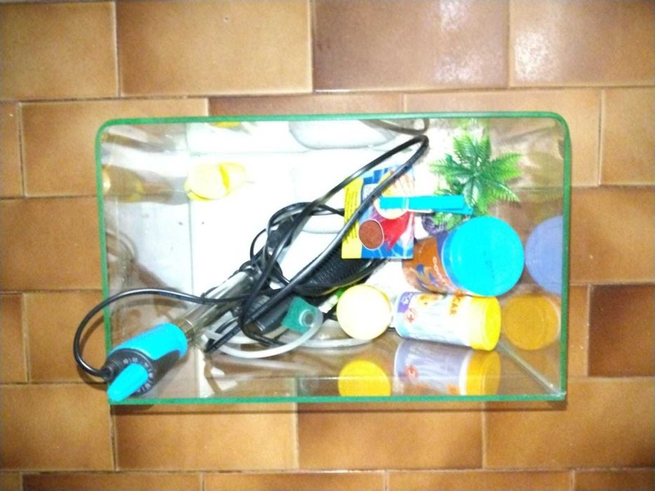 Aquário 10 litros completo com  filtro e aquecedor