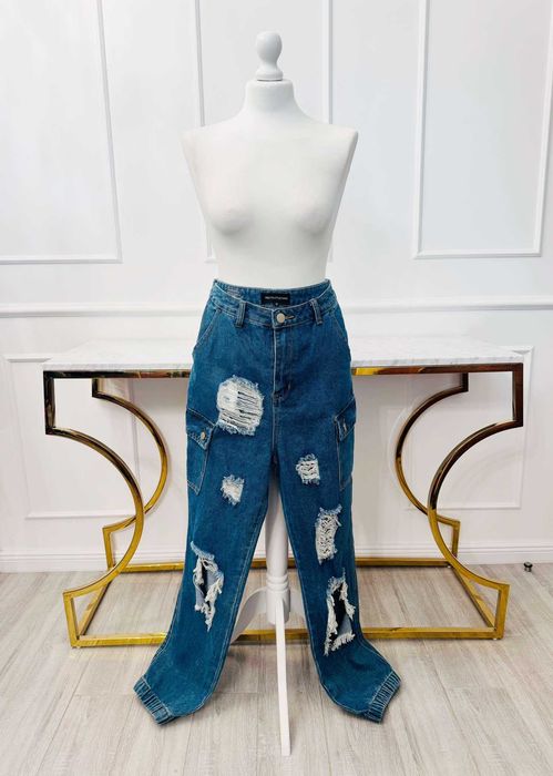 Jeans spodnie baggy hit szkolne spodnie