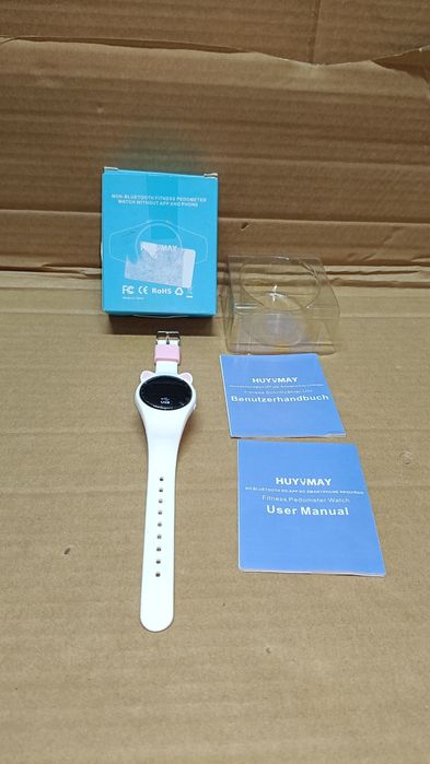 Huyvmay Dziecięcy zegarek fitness krokomierz zegarek bez aplikacji