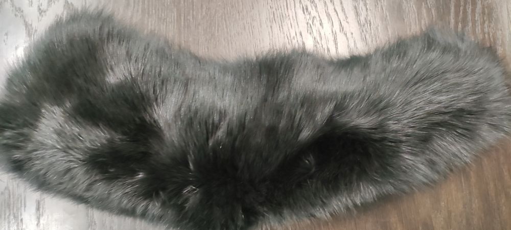 Kołnierz futerko czarny