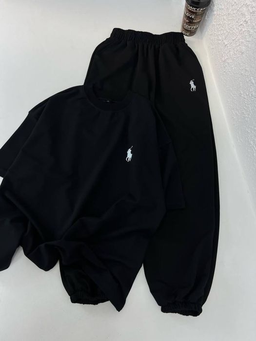 Жіночий комплект Polo; футболка + штани, костюм поло, весна/літо