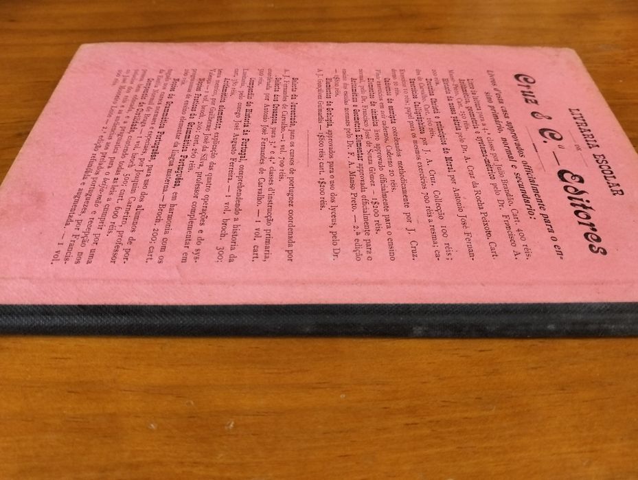 Antigo livro A Doutrina Christã e Princípios de Moral 1909