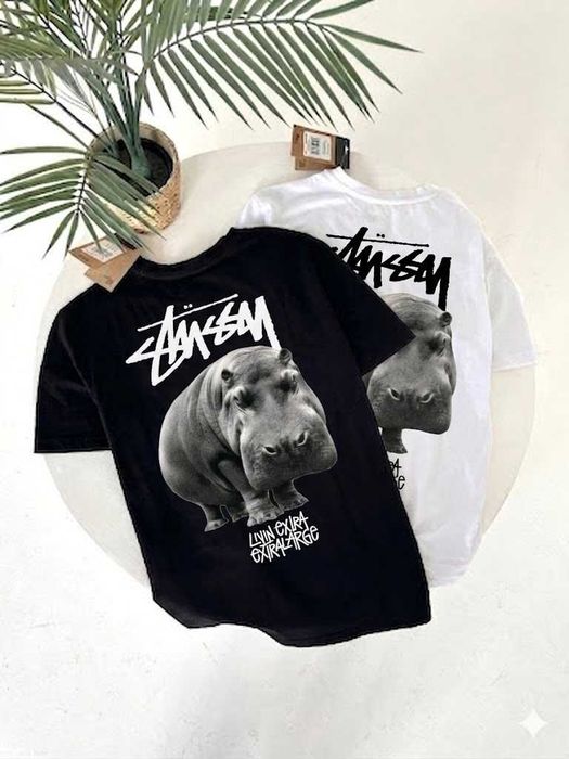 Stussy Новая Футболка » Basic » Большой Принт Стусси » XS-XXL