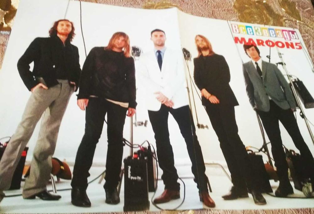 Плакат, постер рок-группа Maroon 5