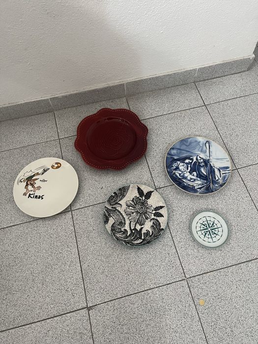 5 Pratos Coleção e decorativos