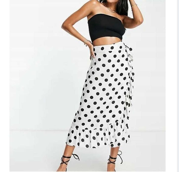 Spódnica groszki wiązanie