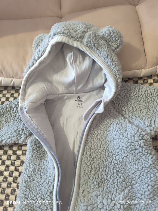 Комбінезон Тедді з шапочкою для малюків