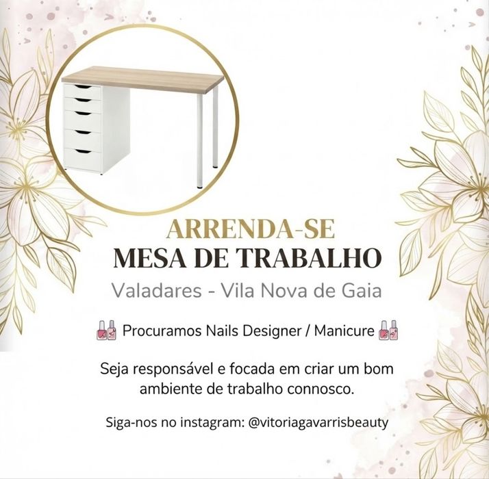 Arrenda-se mesa p/ Nails Designer